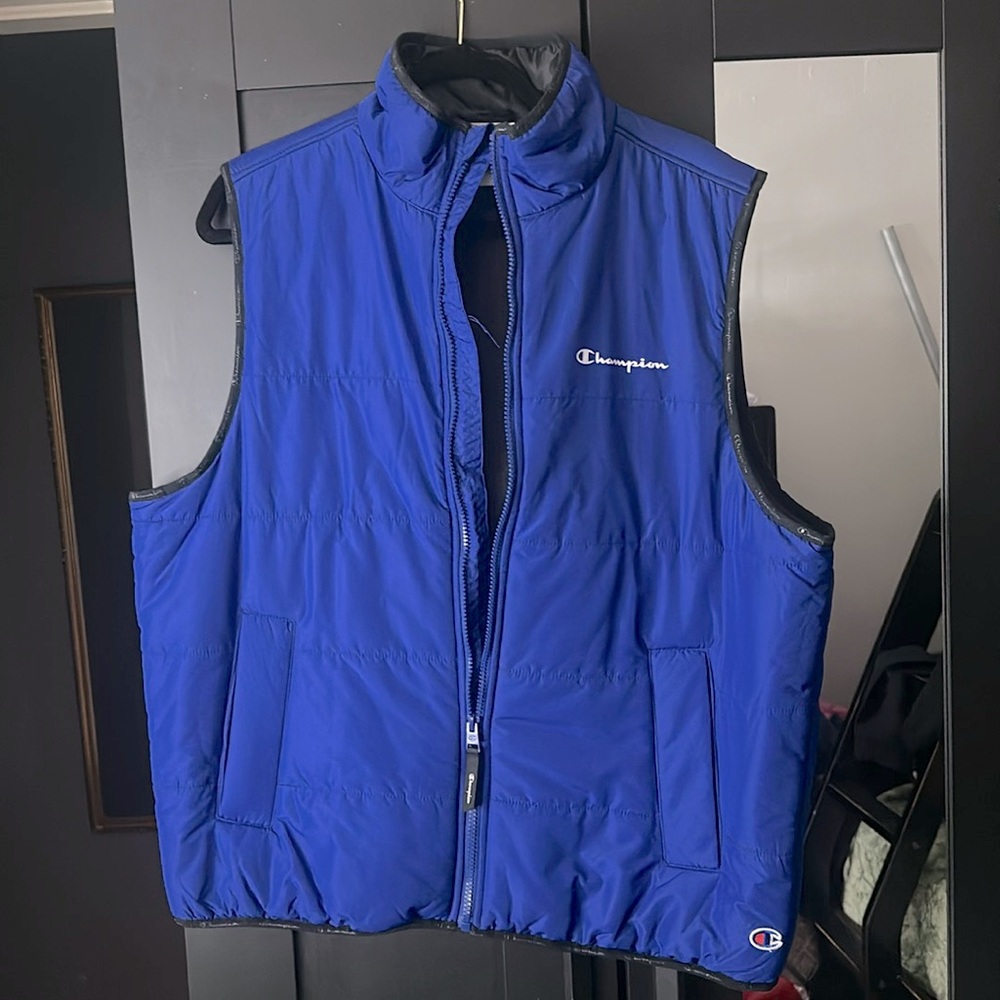 Champion blue jacket vest